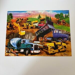 Ravensburger Construction Trucks Puzzle 60 Piece Vehicles Tractors Kids Toddler
